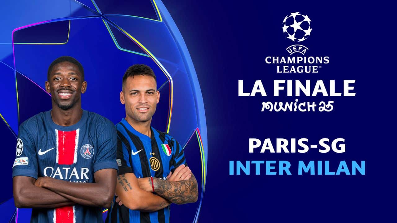Finale Ligue des Champions 2025 entre le PSG et l'Inter Milan